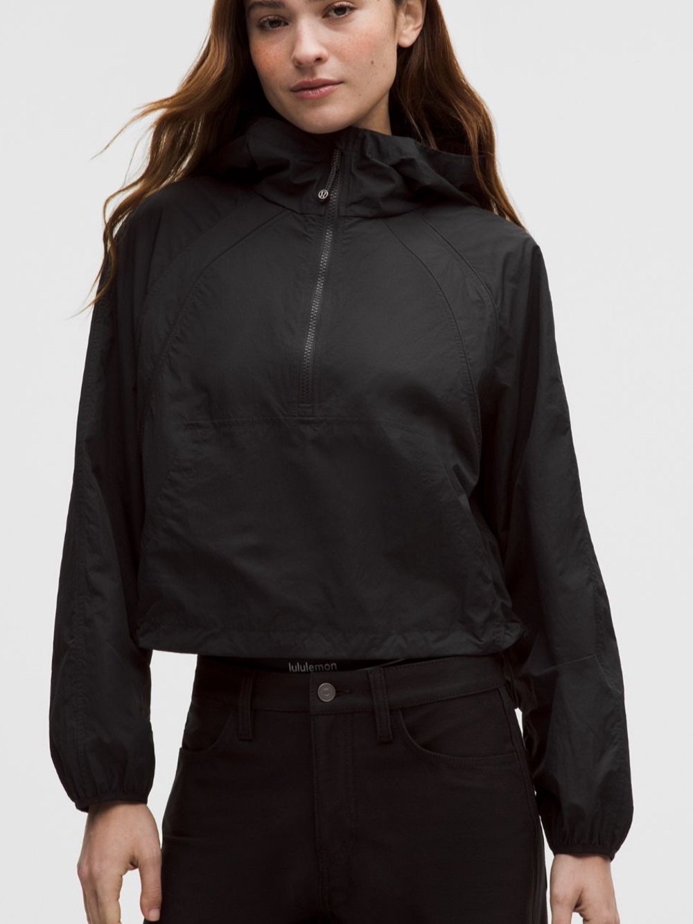 NEW Lululemon Scuba Cropped Anorak Jacket sz 8 Black